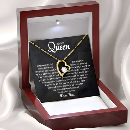 To my Queen – Love Heart Necklace